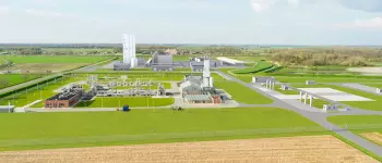 Überblick über die Stickstoffanlage Gasunie in Zuidbroek