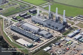 Foto des Baus der Stickstoffanlage Gasunie in Zuidbroek